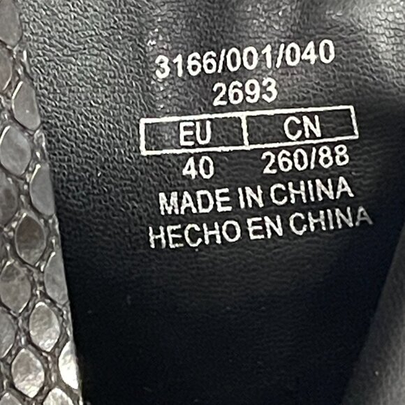 Zara Textured Heeled Ankle Boots Size US 9 - Picture 7 of 8